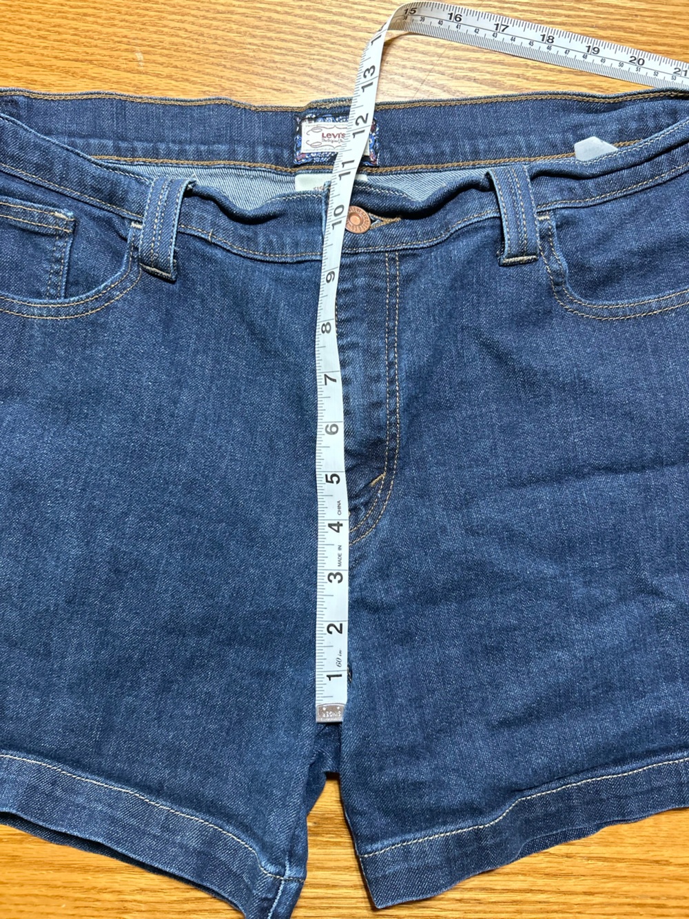 Women’s Levis 515 Shorts Dark Wash Size 16 - Picture 6 of 7